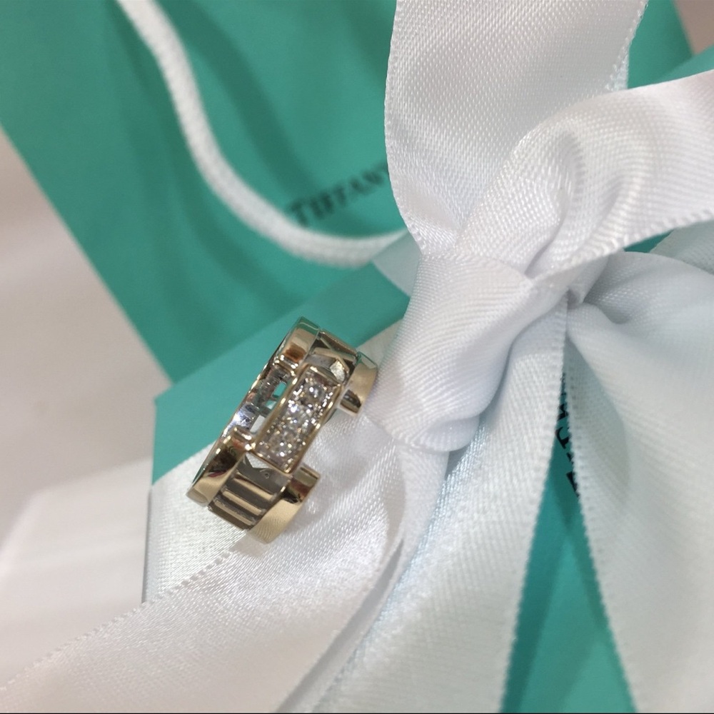 Tiffany & Co. Diamond Atlas 18k white gold Women's Ring 5.5